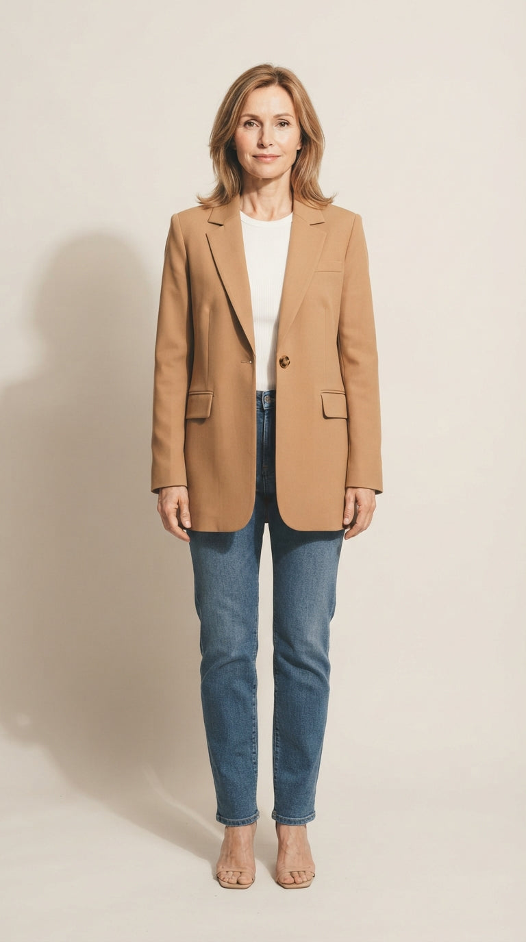 Damen Eleganter Einreihiger Blazer