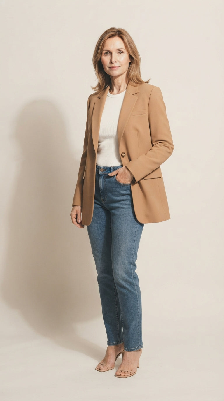 Damen Eleganter Einreihiger Blazer