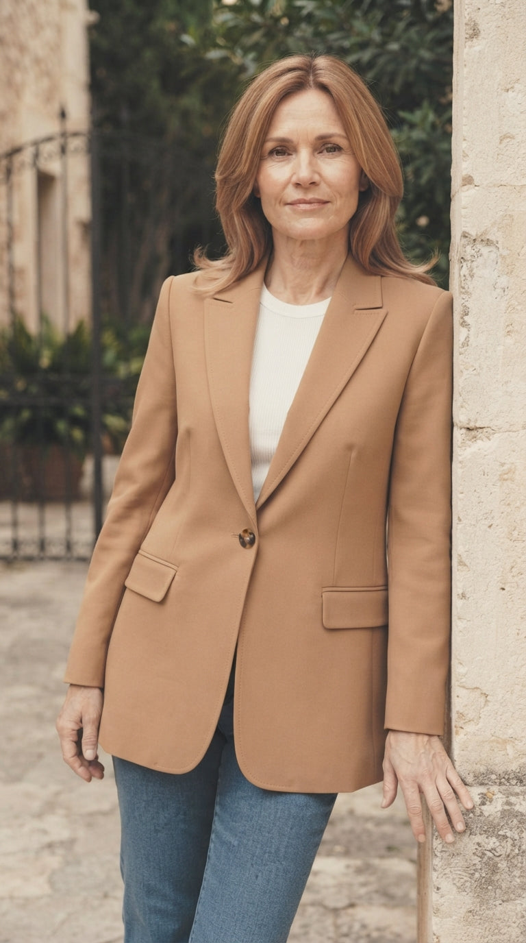 Damen Eleganter Einreihiger Blazer